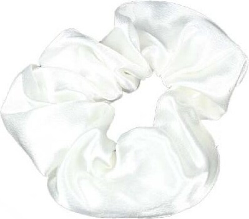 Silk Scrunchie White
