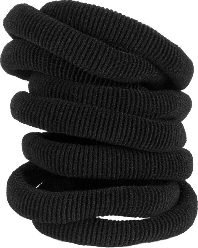 Thick Hair Ties 8 pcs Black