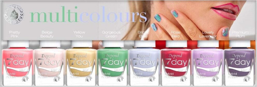 7day Multicolours Vår 7day lack i box