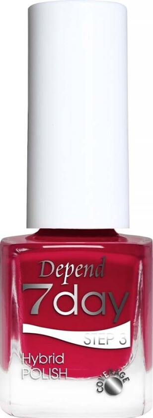 7day Linnea Collection Hybrid Polish 7281 Red Red Lips