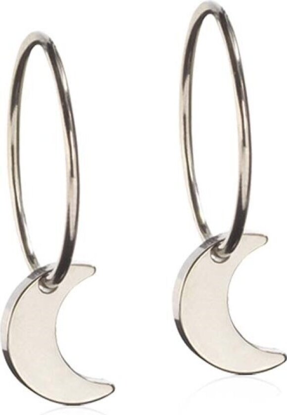 Natural Titanium Ear Ring 14 mm Penda Moon 8 mm