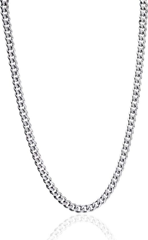 Silvery Coating Medium Link 52 cm