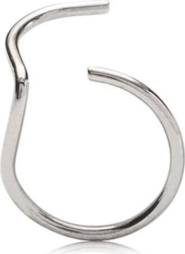 Natural Titanium Nose Ring 10 mm Right