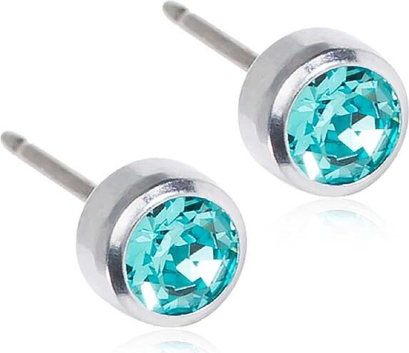 Silver Titanium Bezel 5 mm Turquoise