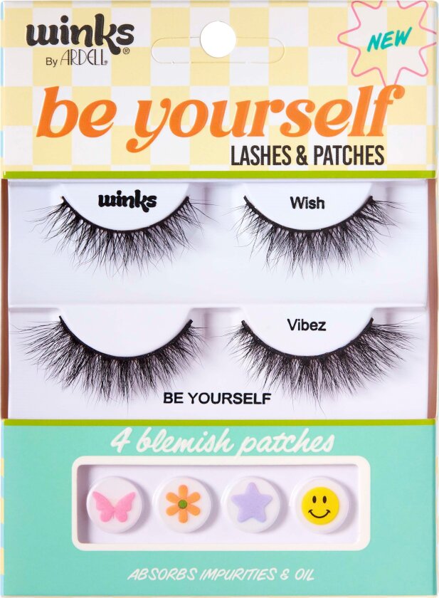Winks Be Yourself Wish + Vibes & Patches