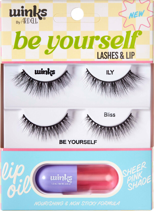 Winks Be Yourself ILY + Blish Lashes & Lip Kit