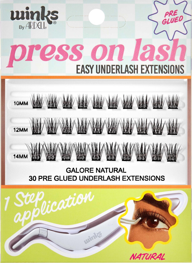 Winks Press On Underlash Extensions Galore Natural