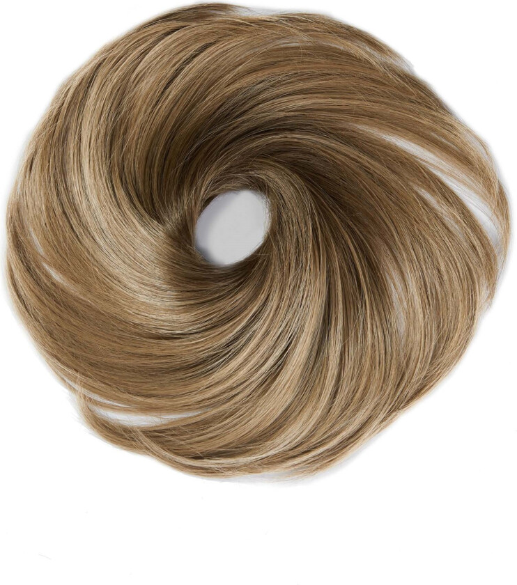 Vegan Hair Scrunchie 20 cm Brown Ash Blonde B