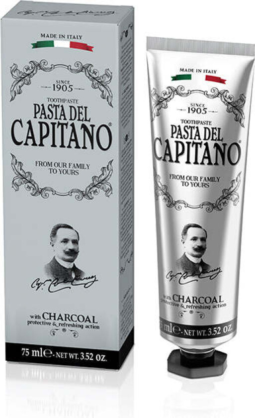 Pasta del Capitano 1905 Charcoal Toothpaste 75 ml