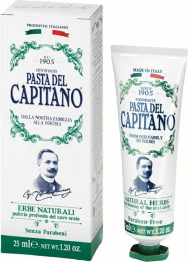 Pasta del Capitano 1905 Natural Herbs toothpaste - 25 ml