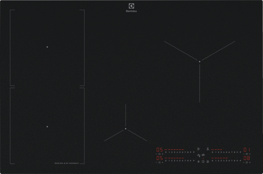 800 SenseBoil & Fry 80 cm SaphirMatt® ripebestandig overflate EIS87453IZ