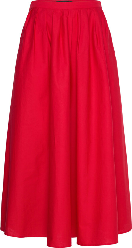 Pleated Midi-Skirt Skirts Knee-length & Midi Skirts Red Mango