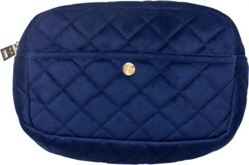 Beauty Bag Medium Midnight Blue Velvet