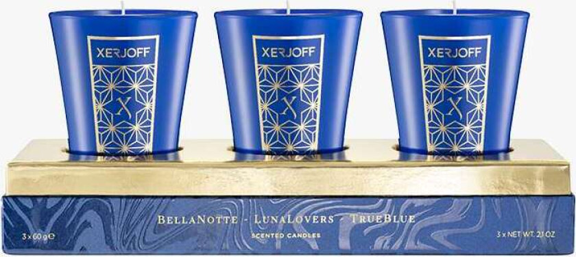 Scentimento Candle Gift Set Blue 3 x 60 g