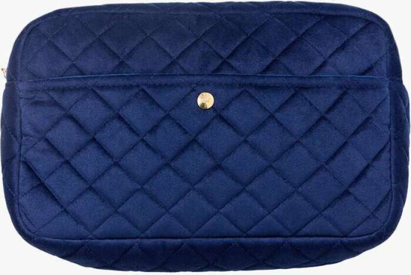 Velvet Beauty Bag Midnight Blue Large