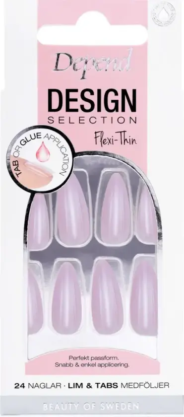 Design Selection Almond Artificial Nail Cherry Blossom