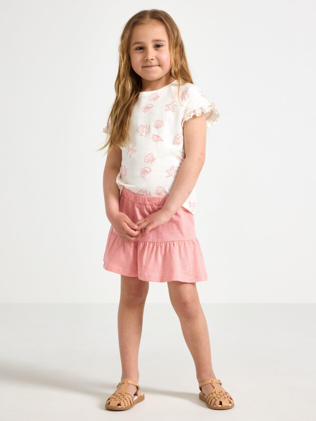 Bukseskjørt med volanger