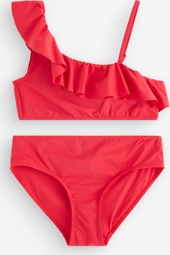 Bikinisett med en-skulder-detalj