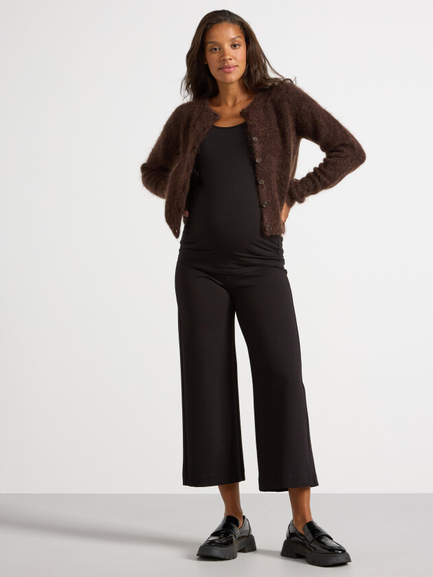 MOM cropped bukse i punto