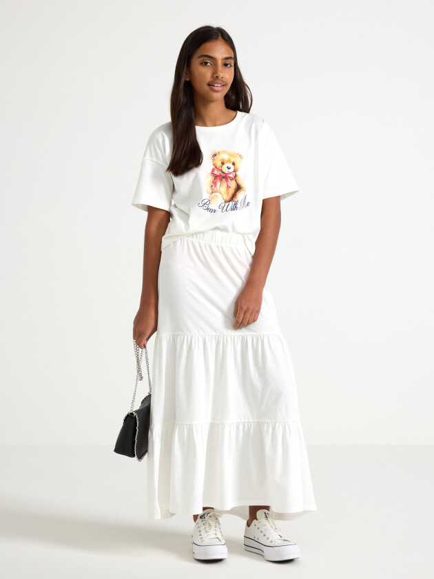 Maxi skjørt i jersey