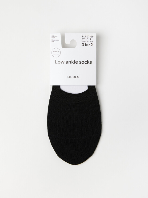 Lave ankelsokker i merinoullblanding