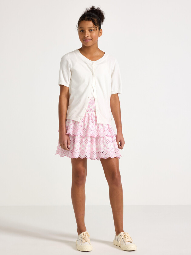 Volangskjørt med broderi