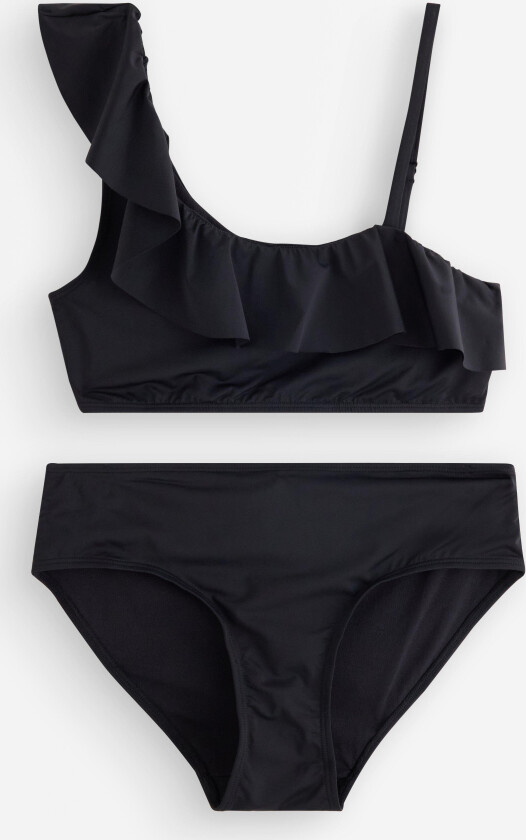 Bikinisett med en-skulder-detalj