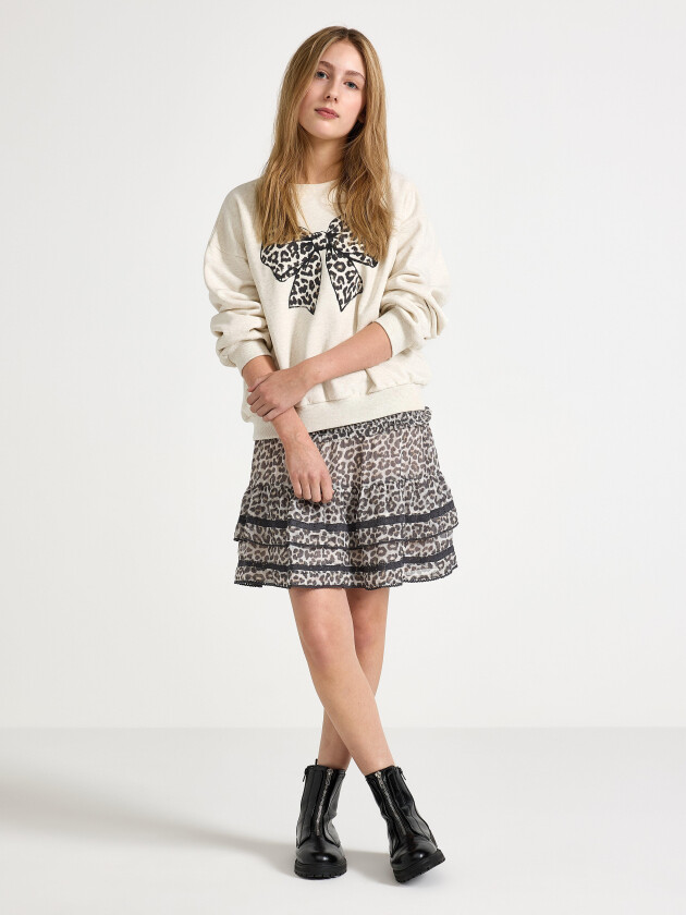 Volangskjørt i chiffon