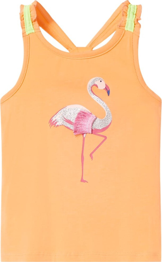 Singlet for barn knalloransje 116