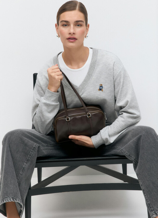 - Small bowling bag - Skuldervesker - Brun - ONESIZE - Dame