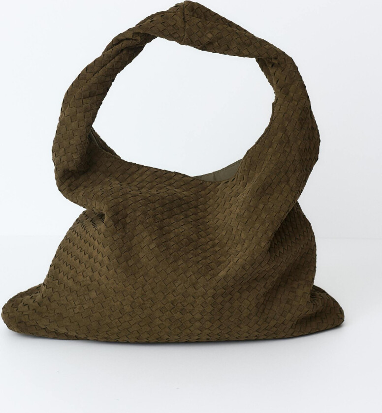 - Braided large bag - flettede vesker - Grønn - ONESIZE - Dame