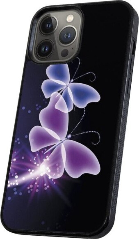 iPhone 14 Pro Max - Deksel/Mobildeksel Lilla Sommerfugler