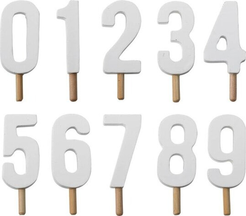 Bilde av Junaid bursdagsdekorasjon tall hvit