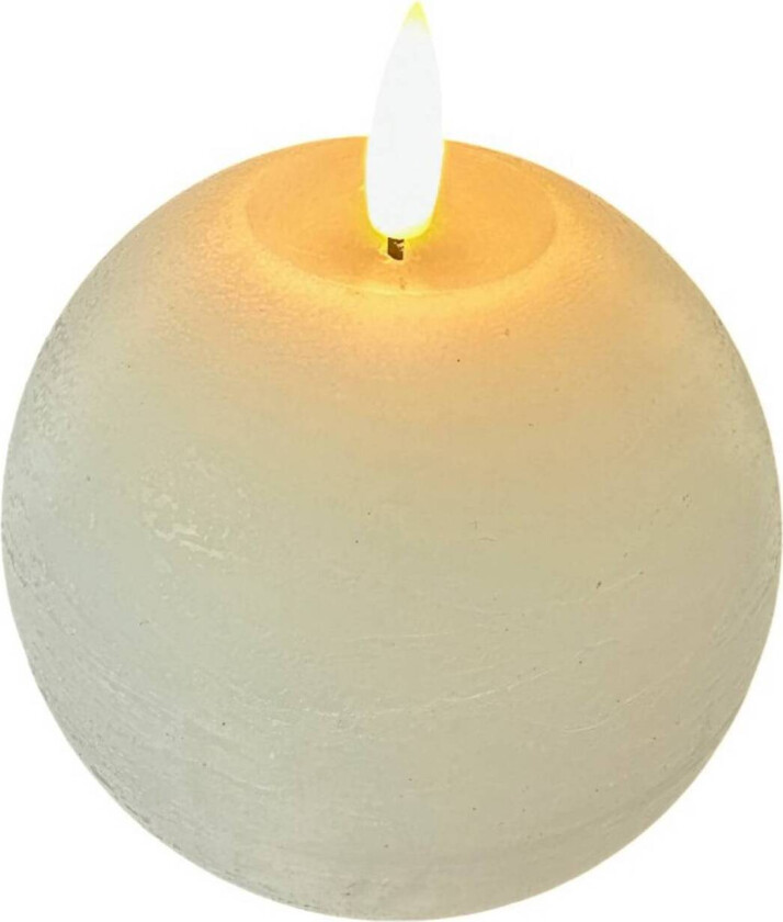 STERNTALER LED-vokslys, hvit, høyde 11 cm, kule, batteri