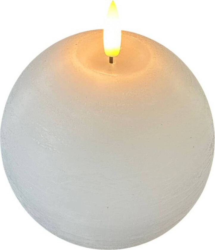 STERNTALER LED-vokslys, hvit, høyde 13 cm, kule, batteri