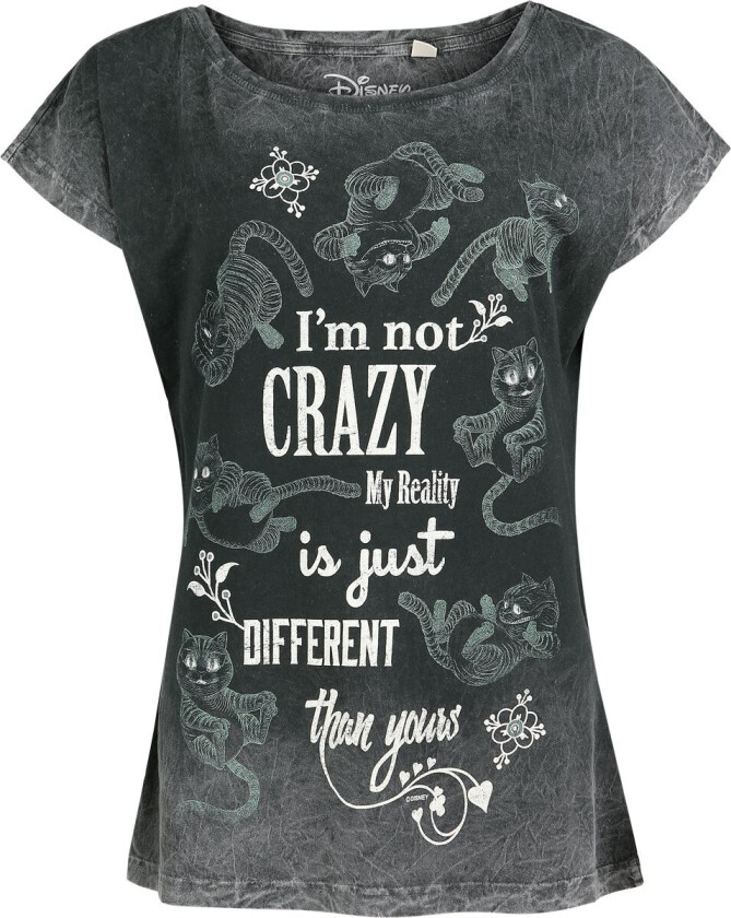 Disney T-skjorte - I Am Not Crazy - S til 4XL - Damer - grå