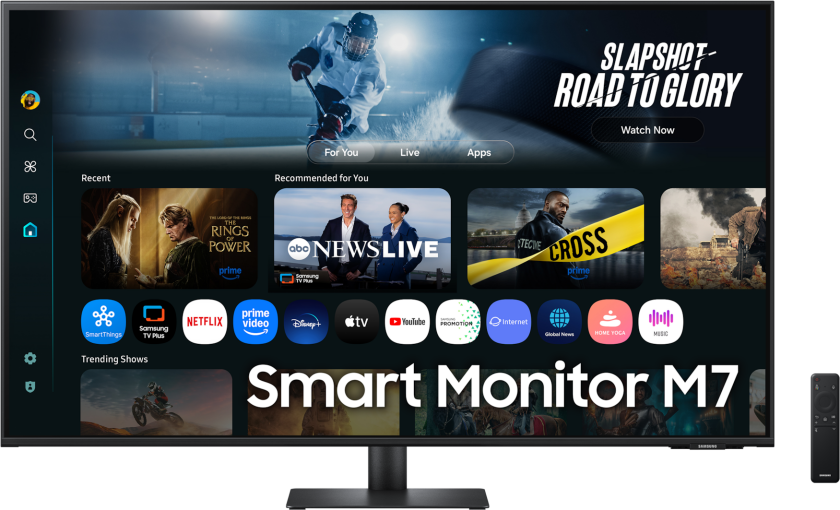 43" Smart M7 M70F UHD 60Hz Smart Skjerm, Black