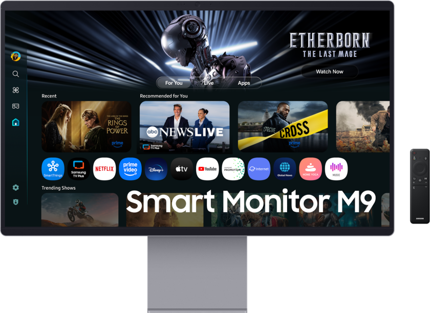 32" M9 M90SF 4K QD-OLED 165Hz Smart Skjerm, Silver