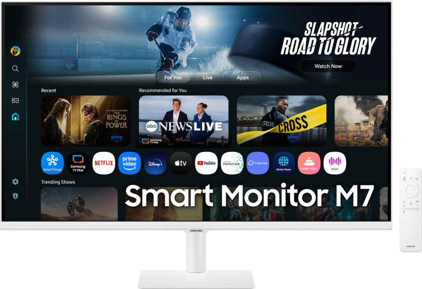 Smart M7 M70F UHD Skjerm 32" Hvit