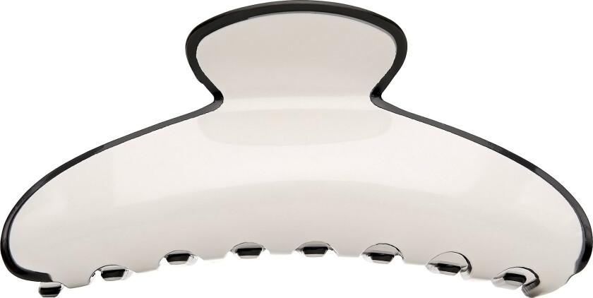 Glossy White Hair Clip