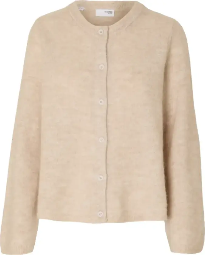 Dame, Strikkevarer, Beige, L