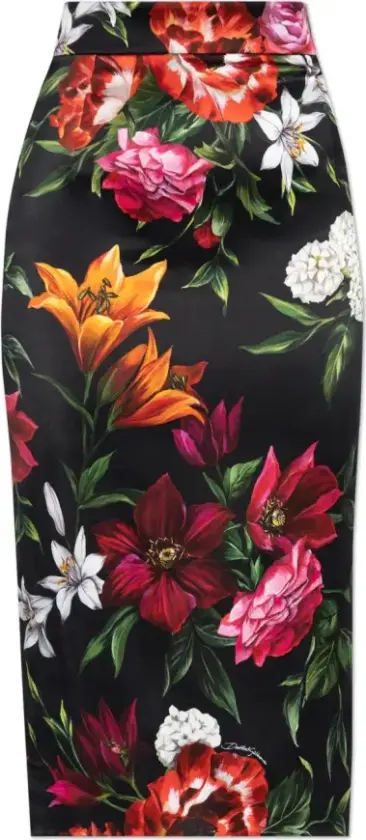 Dame, Skjørt, Flerfarget, S