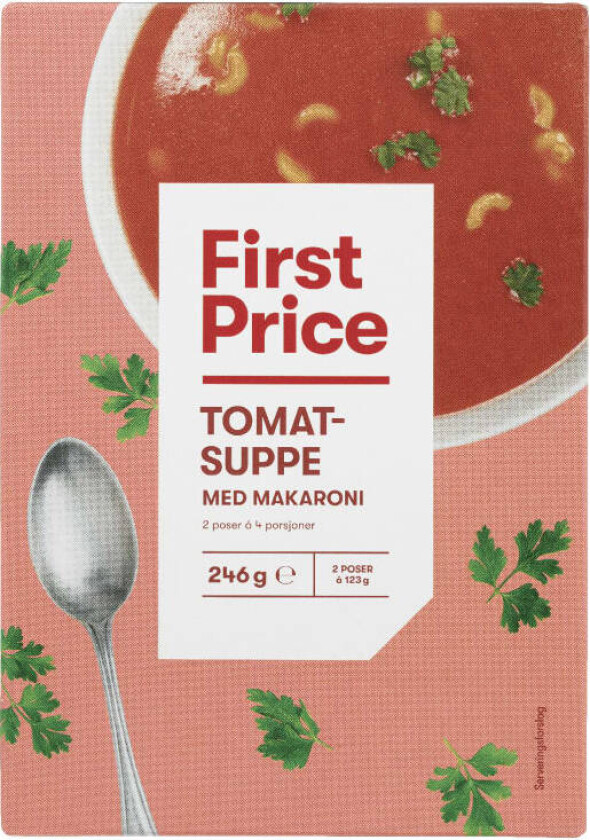 Tomatsuppe m/Makaroni 2pk