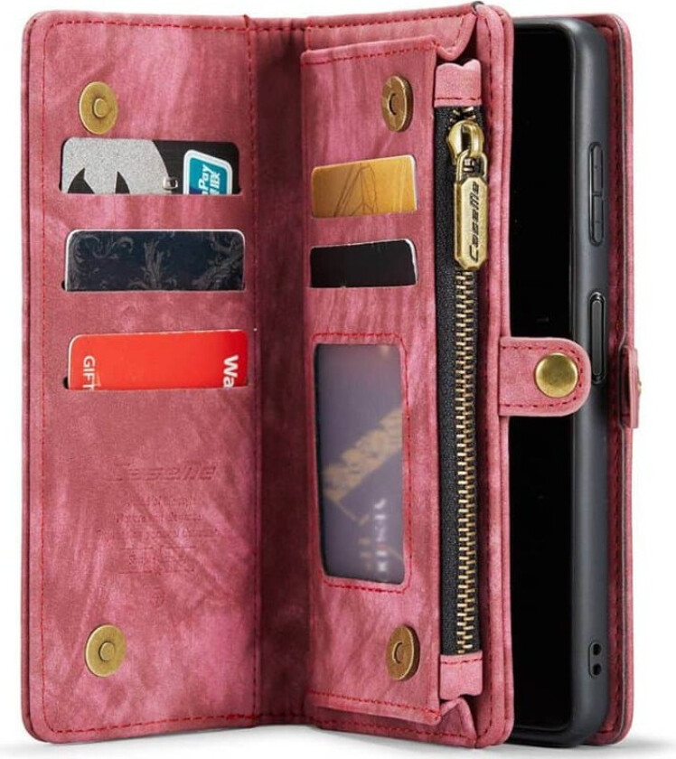 CaseMe mobildeksel 008 8-kort Samsung Galaxy A56 5G - Rød