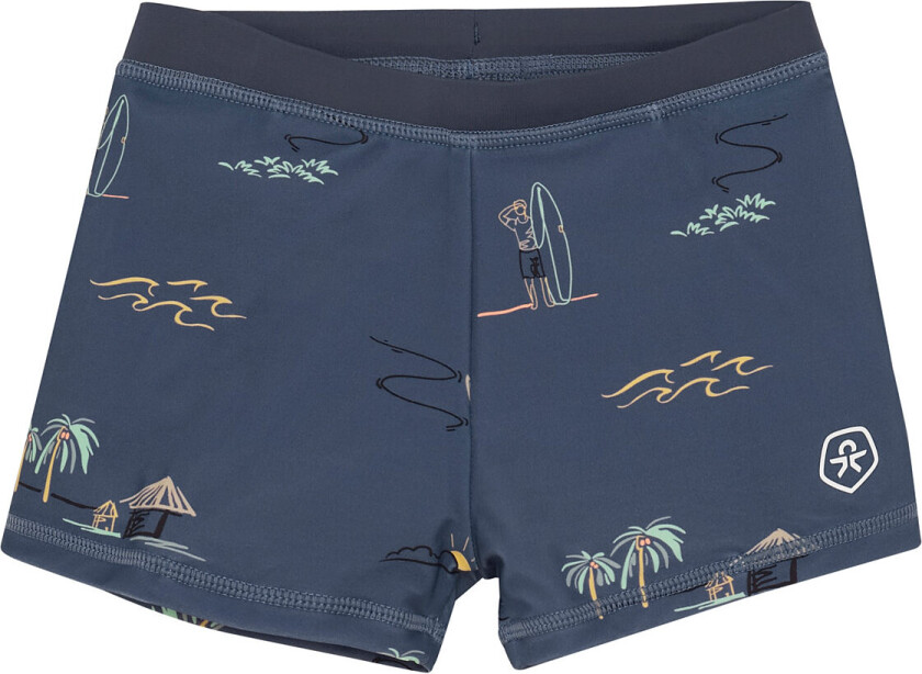 Swim Trunks, Aop Badeshorts Navy Color Kids