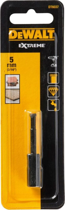 DT6037 Diamantbor Diamantbor for fliser DT6037 5mm med vannkjølingssystem DT6037