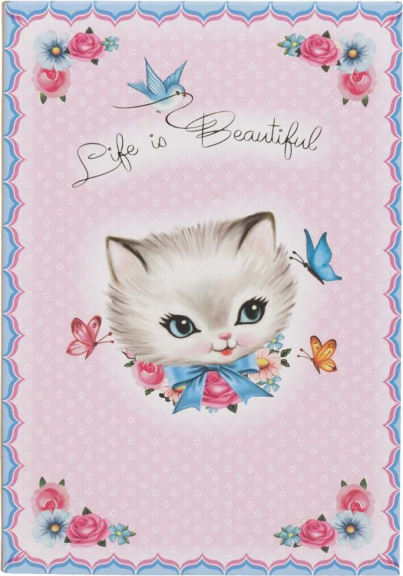Notatbok A5 Vintage Katt