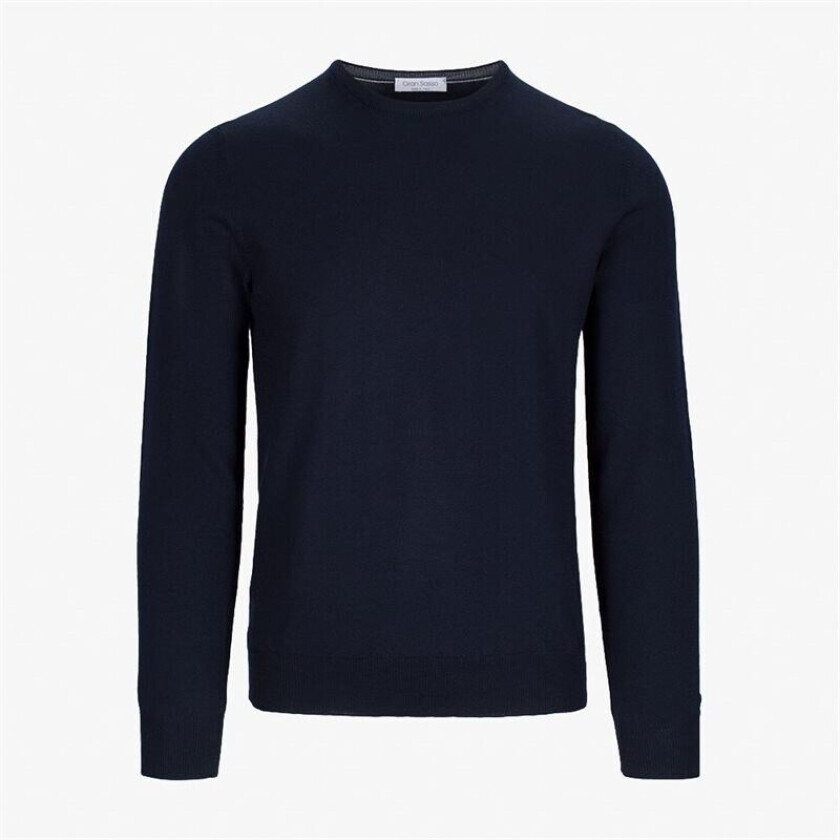 Crew Neck Merino - Navy Blå 54