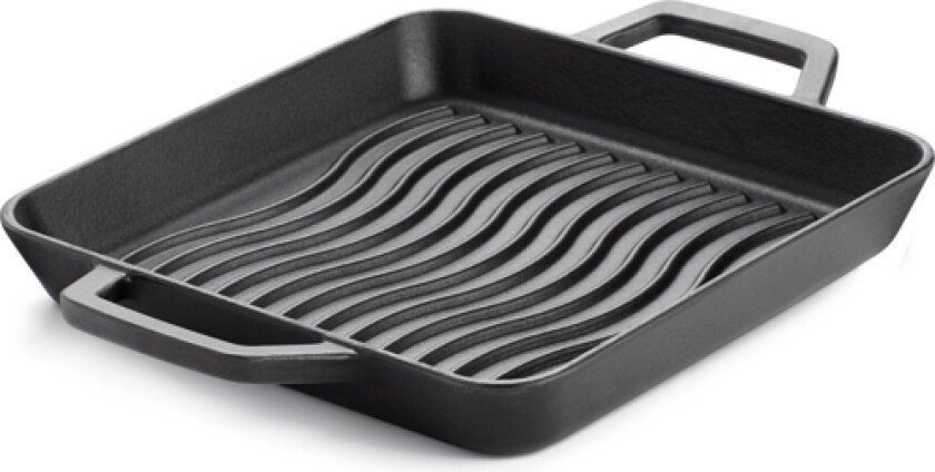 Grillpanne, Støpejern 25x25 Cm Tilbehør Til Griller