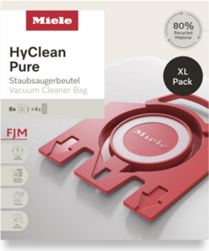 Fjm Xl Hyclean Pure Støvsugerposer